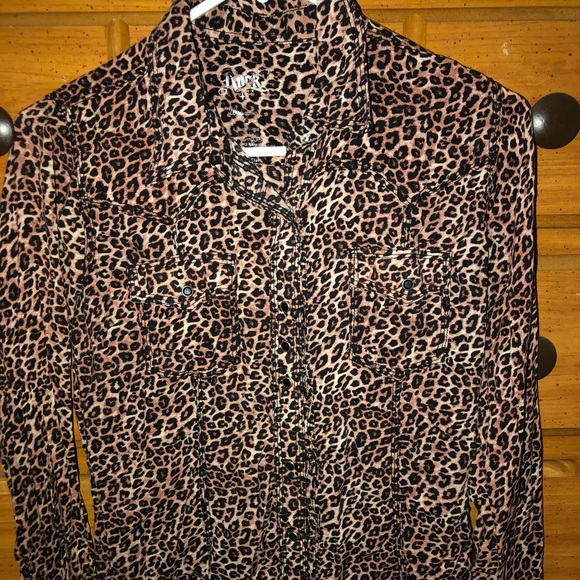 cheetah print rodeo shirt